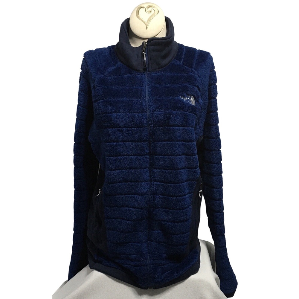 The North Face POLARTEC Men's Navy Blue Fleece Zip Up Jacket SIZE Medium MEXICO‎